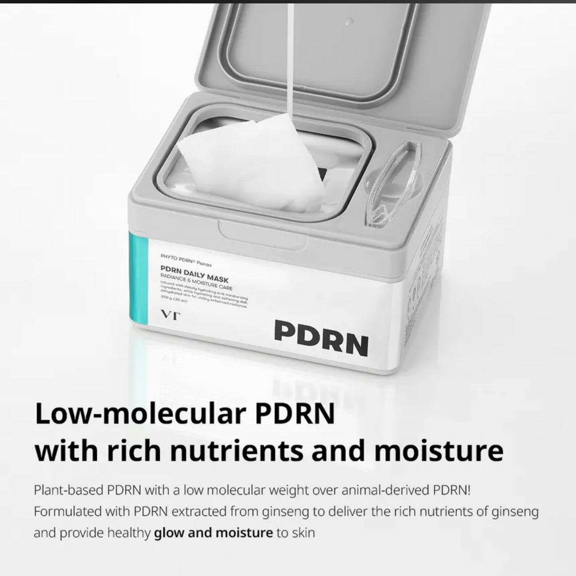 Masque hydratant coréen VT Cosmetics – PDRN Daily Mask (30 masques)