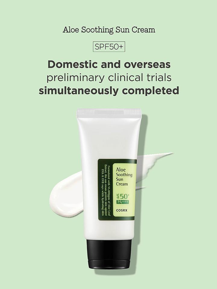 [Cosrx] Crème solaire apaisante à l'aloe vera SPF50+ PA+++ 50 ml