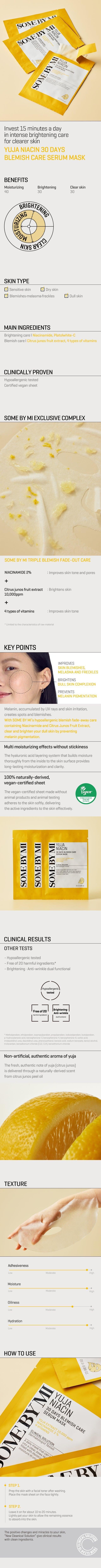 [SomeByMi] Masque sérum soin 30 jours YUJA NIACIN x 10 unités