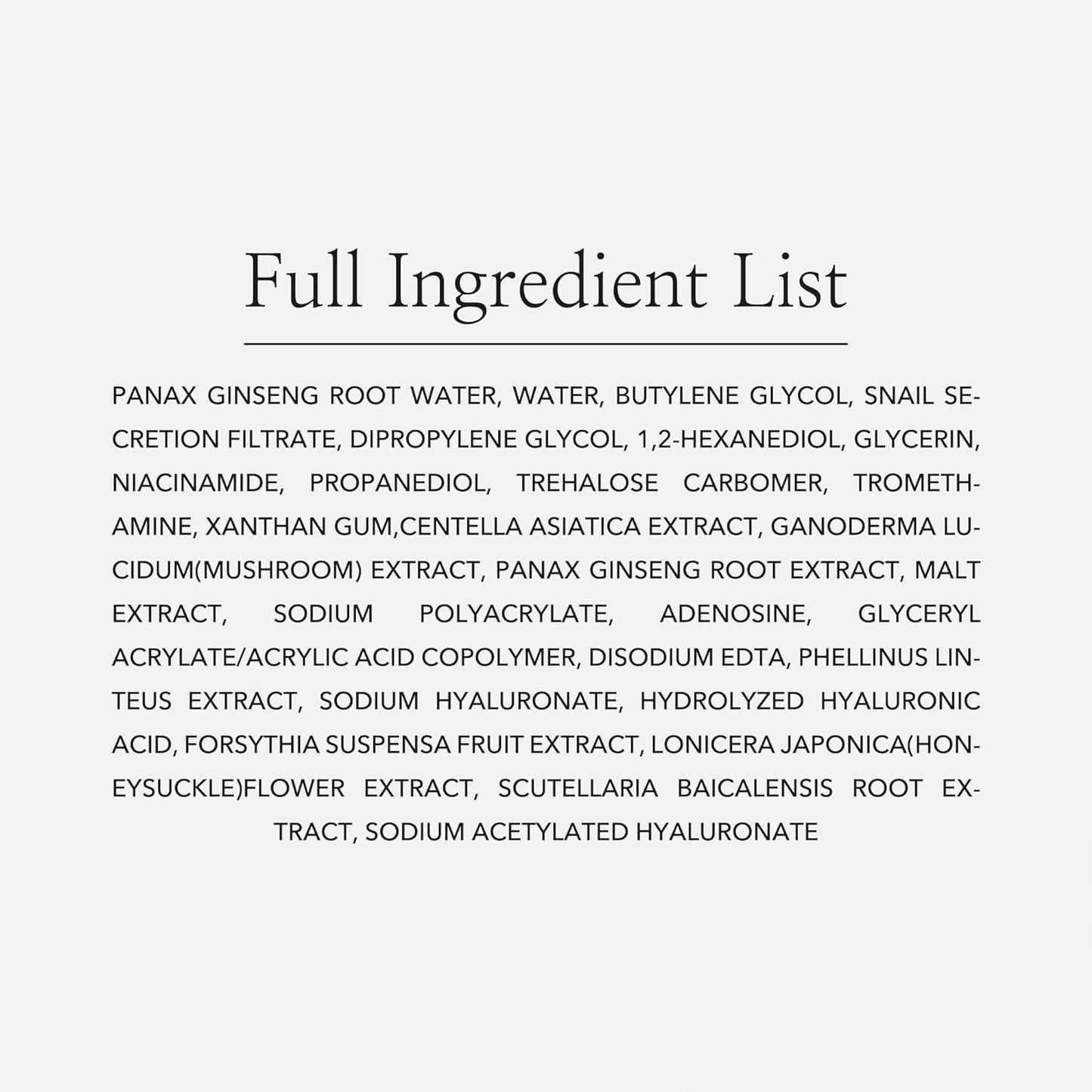 [BeautyOfJoseon] Sérum Revive : Ginseng + Mucine d'escargot 30 ml