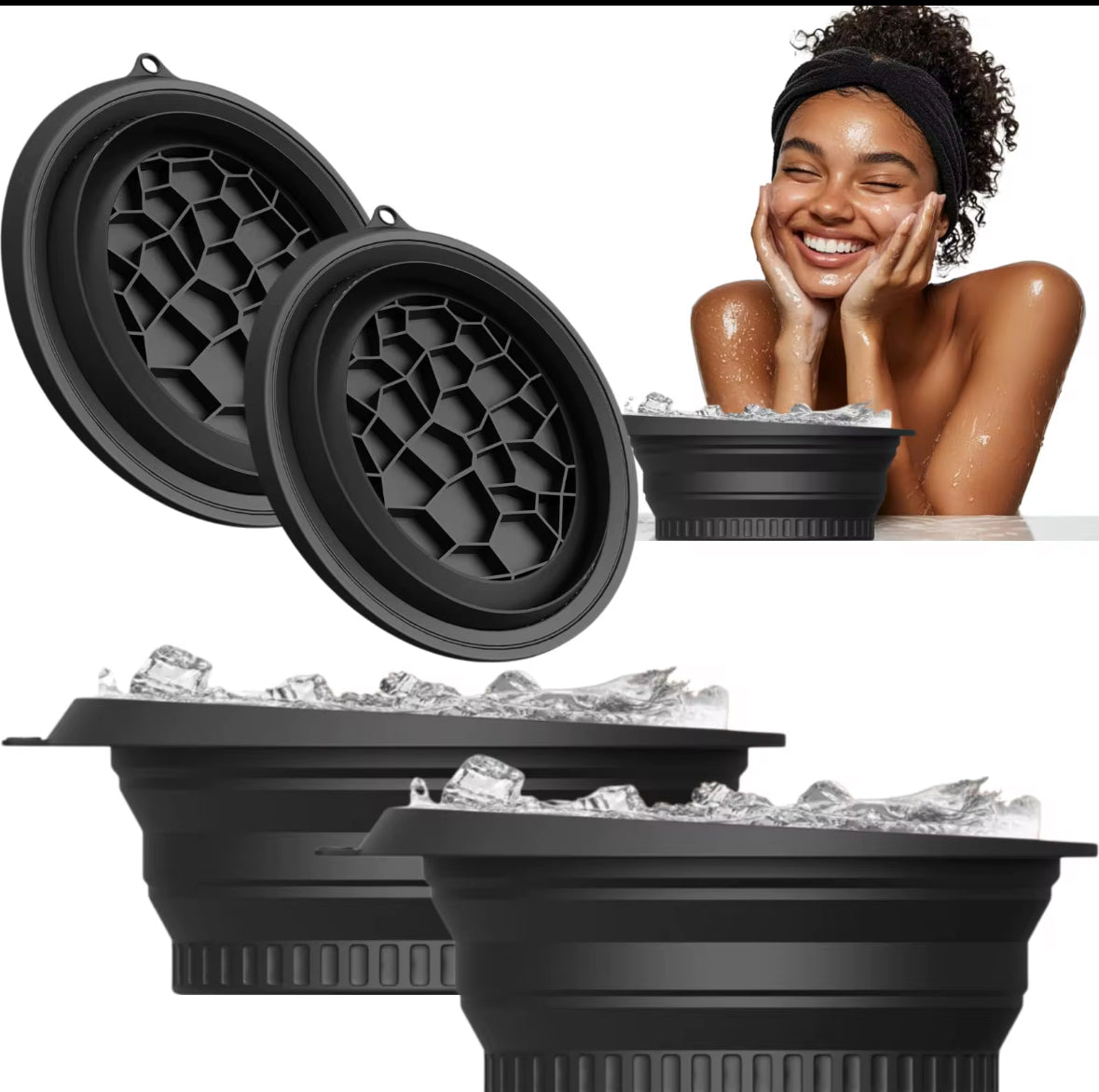 Bain de glace pour le visage