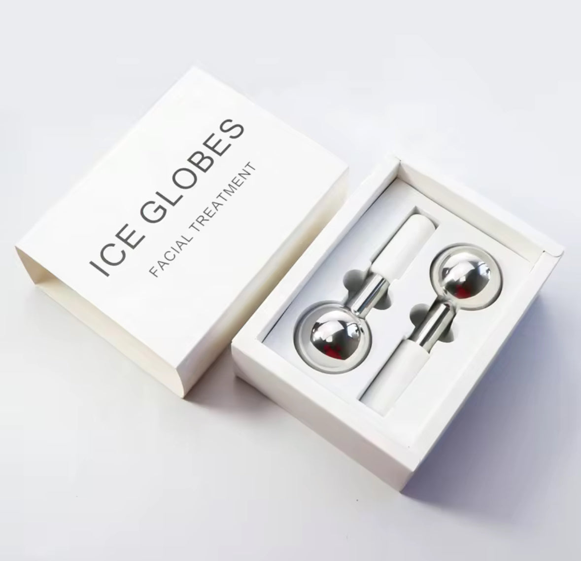 Ice Globes – Massage facial rafraîchissant, anti-poches & éclat immédiat