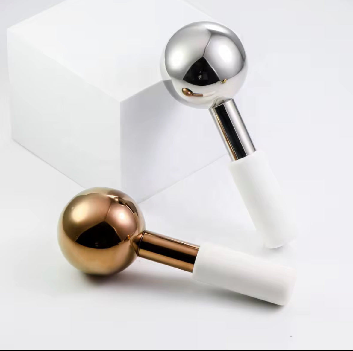 Ice Globes – Massage facial rafraîchissant, anti-poches & éclat immédiat